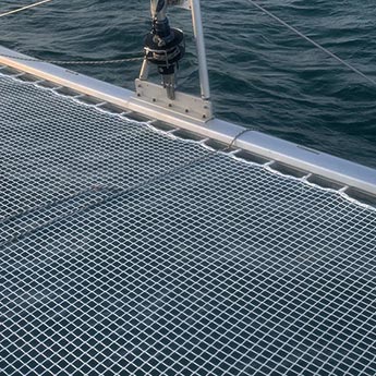 catamaran net for a boat brand Nautitech