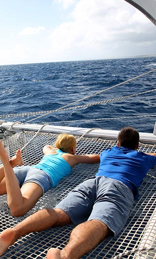 vacations on a catamaran boat